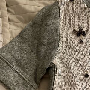 A Jcrew short sleeve sequin embellished sweatshirt